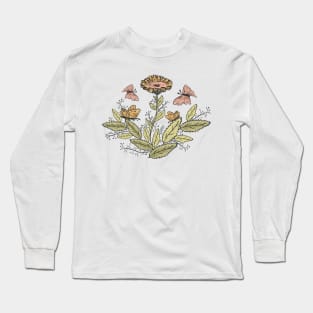 Sunflower sketch Long Sleeve T-Shirt